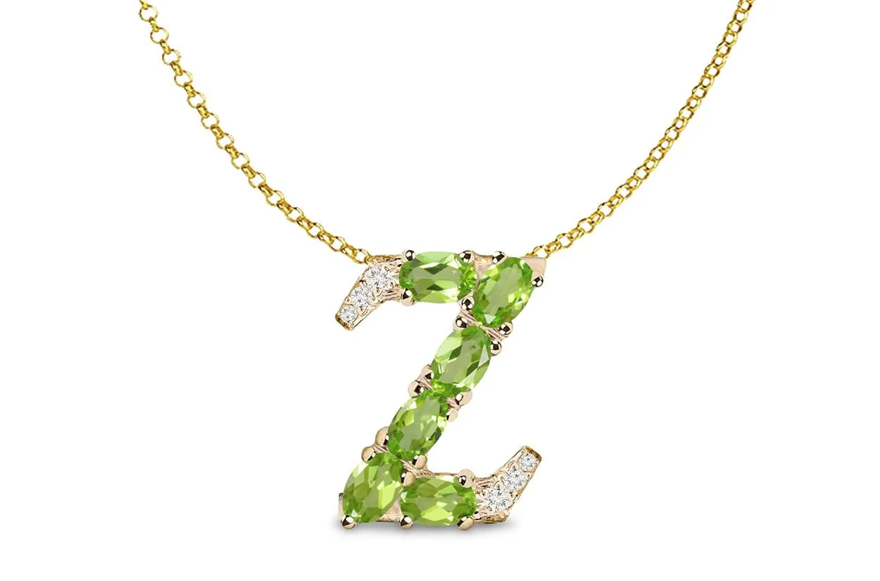 Pendant Letter Z Initial 18kt Gold
