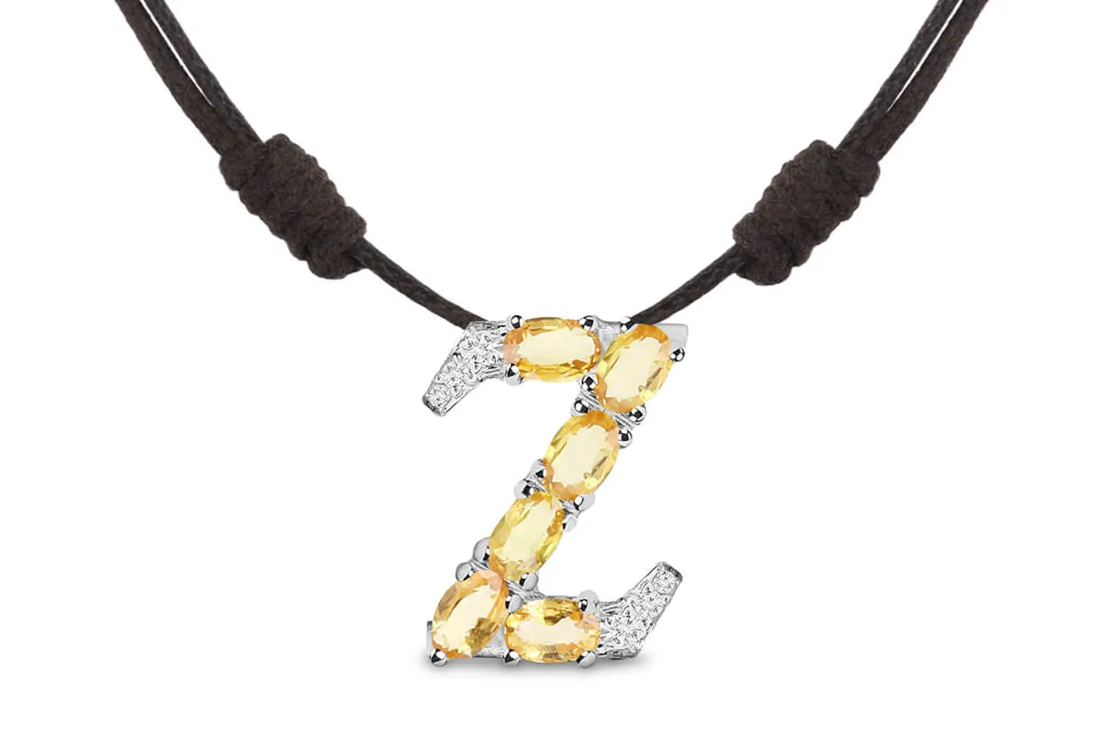 Pendant Letter Z Initial 18kt Gold