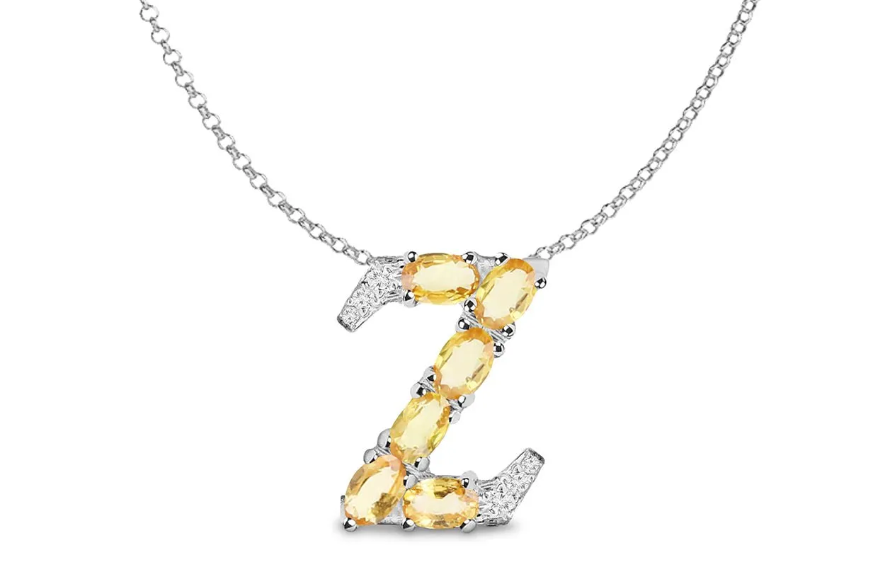Pendant Letter Z Initial 18kt Gold