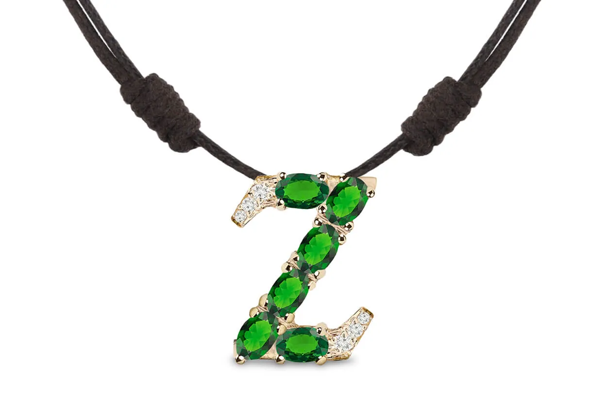 Pendant Letter Z Initial 18kt Gold