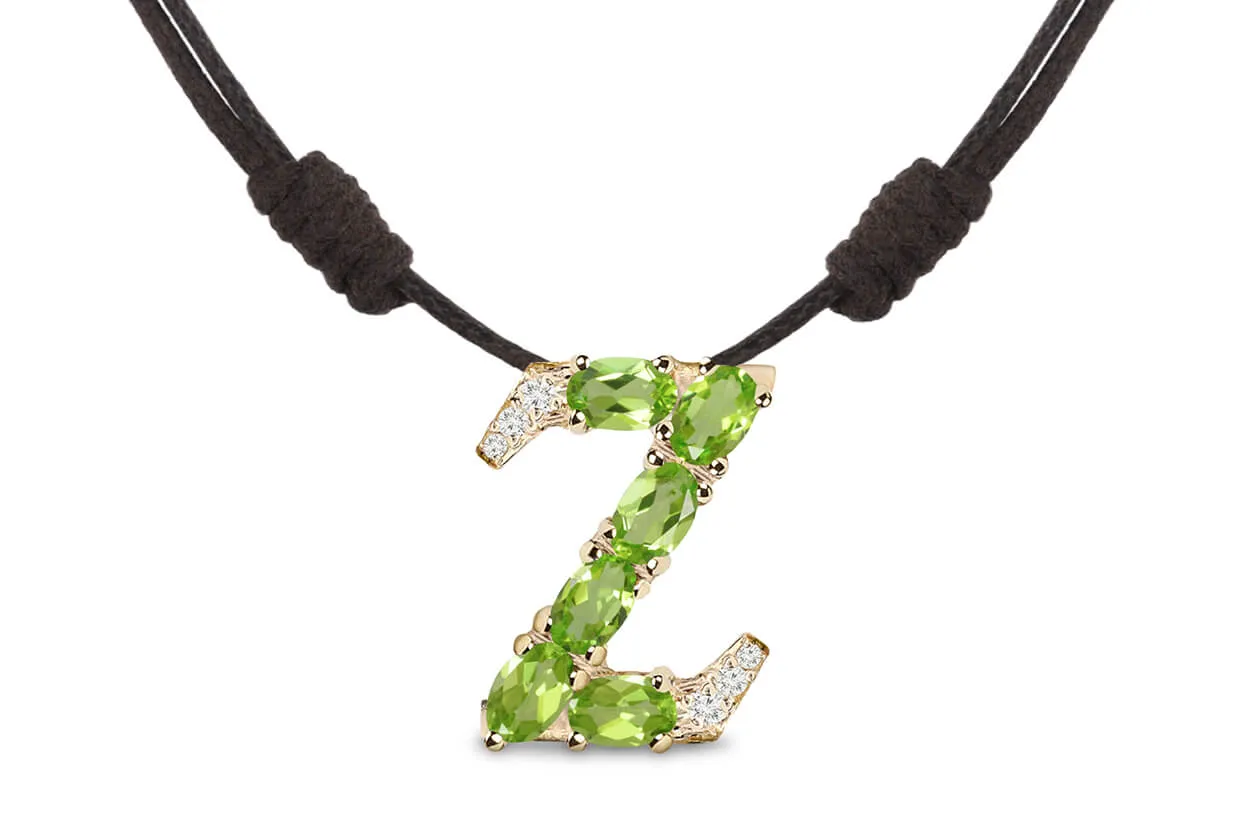 Pendant Letter Z Initial 18kt Gold