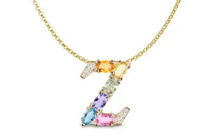 Pendant Letter Z Initial 18kt Gold