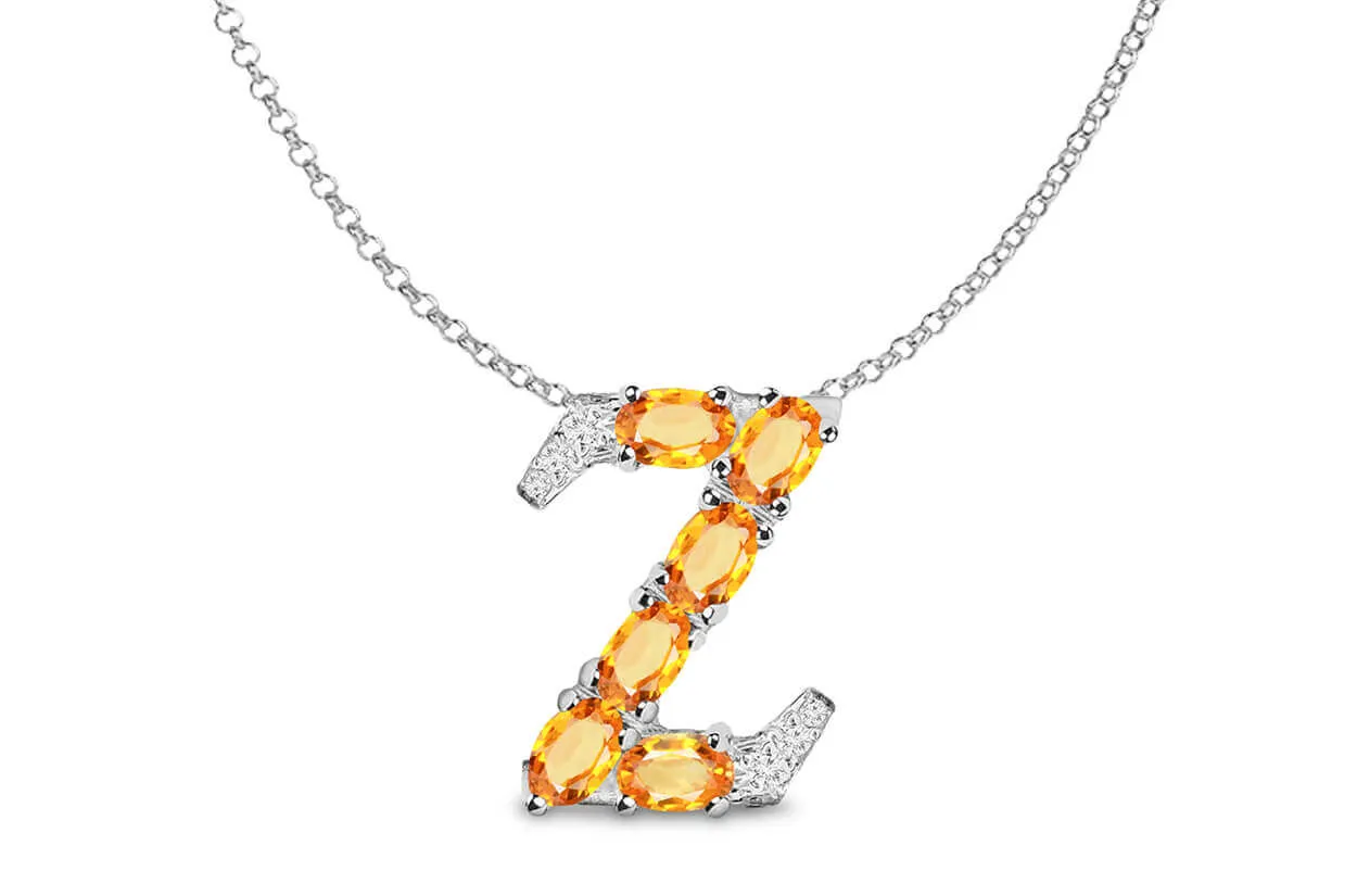 Pendant Letter Z Initial 18kt Gold