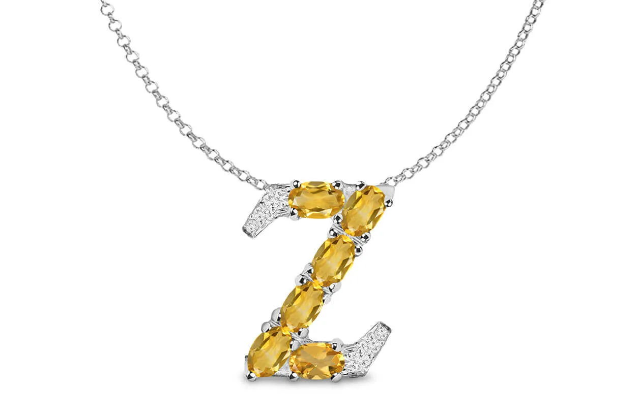 Pendant Letter Z Initial 18kt Gold