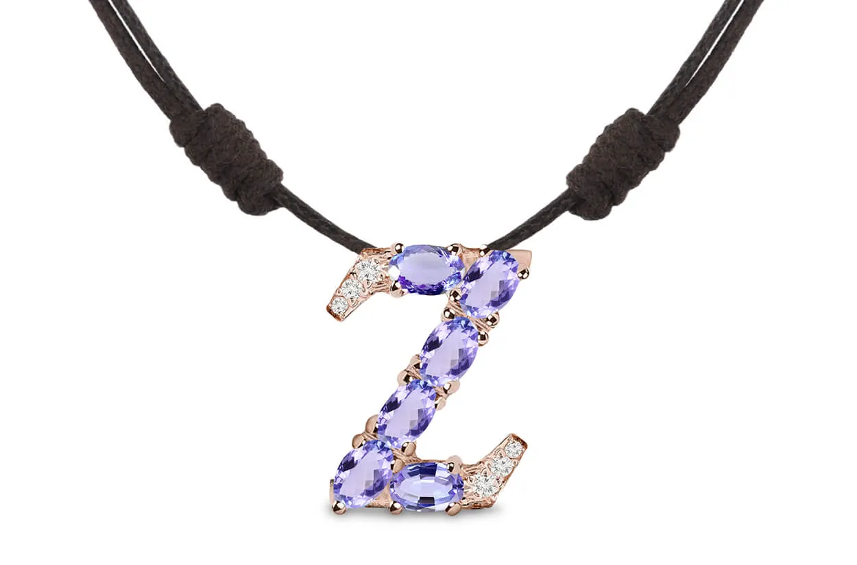 Pendant Letter Z Initial 18kt Gold