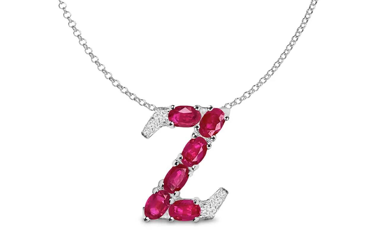 Pendant Letter Z Initial 18kt Gold