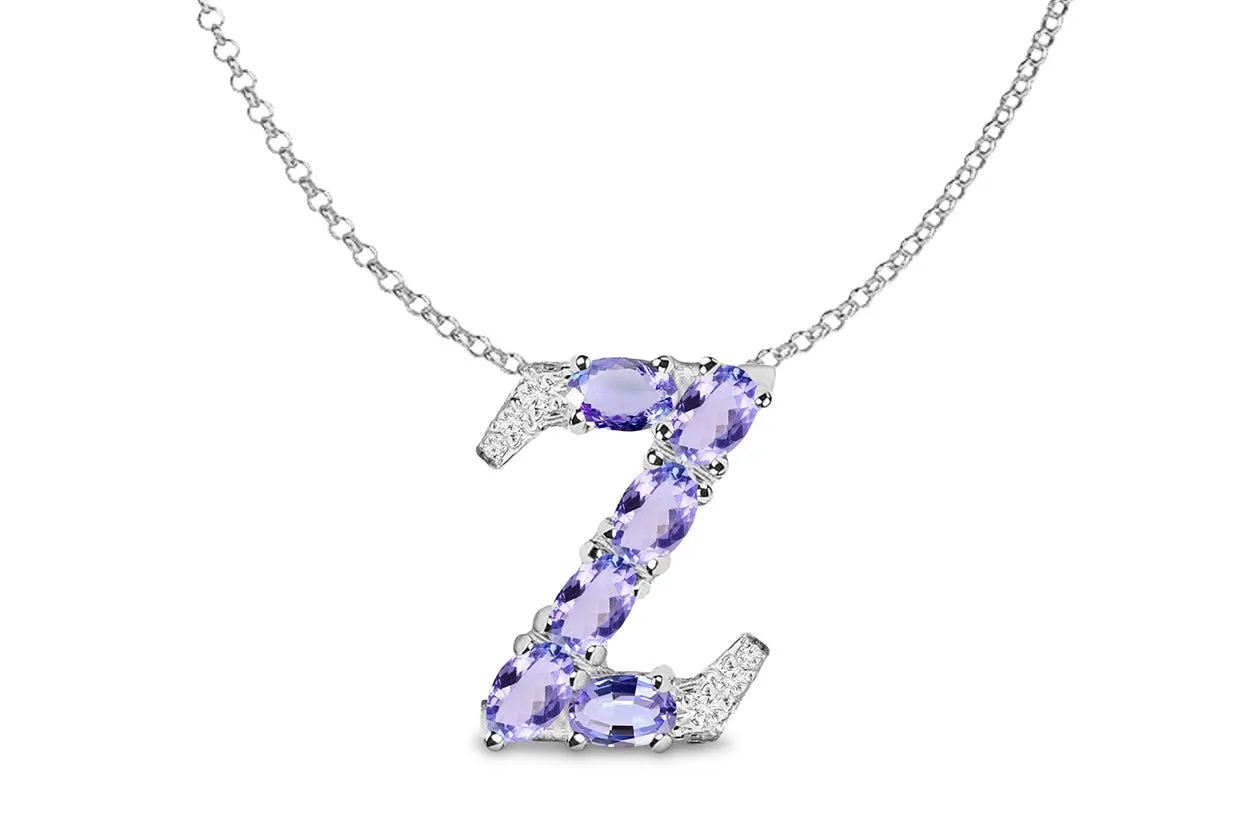 Pendant Letter Z Initial 18kt Gold