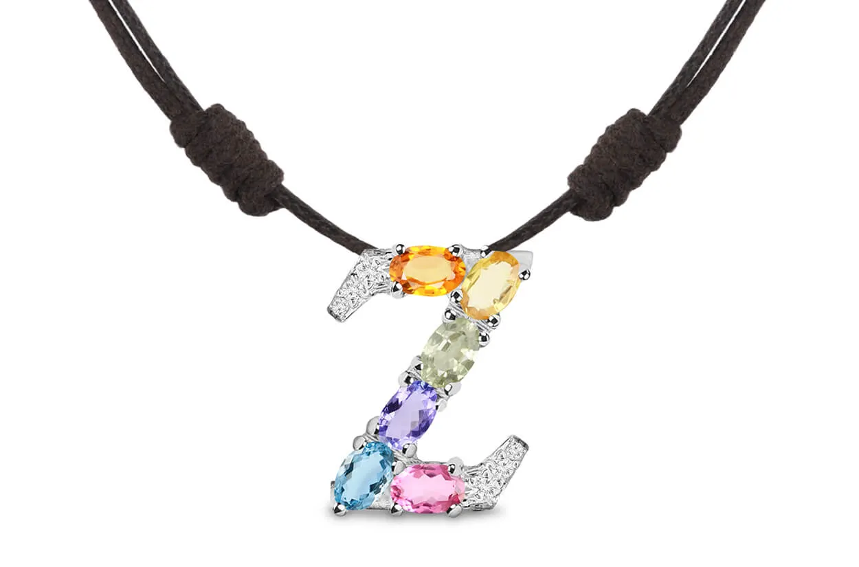 Pendant Letter Z Initial 18kt Gold