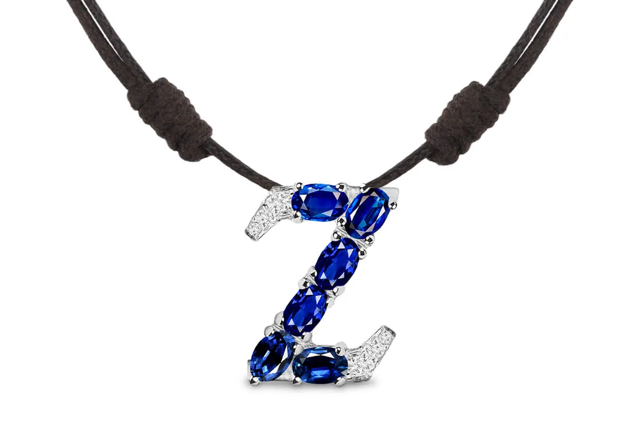 Pendant Letter Z Initial 18kt Gold