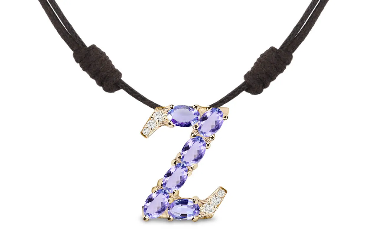 Pendant Letter Z Initial 18kt Gold