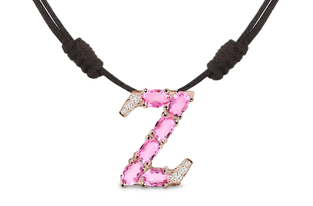 Pendant Letter Z Initial 18kt Gold