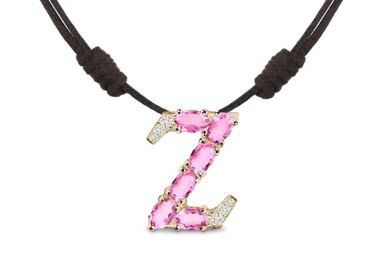 Pendant Letter Z Initial 18kt Gold