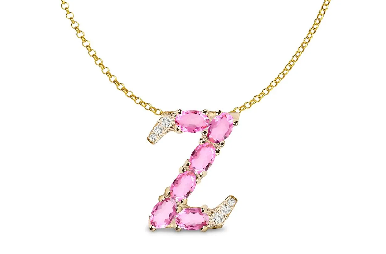 Pendant Letter Z Initial 18kt Gold