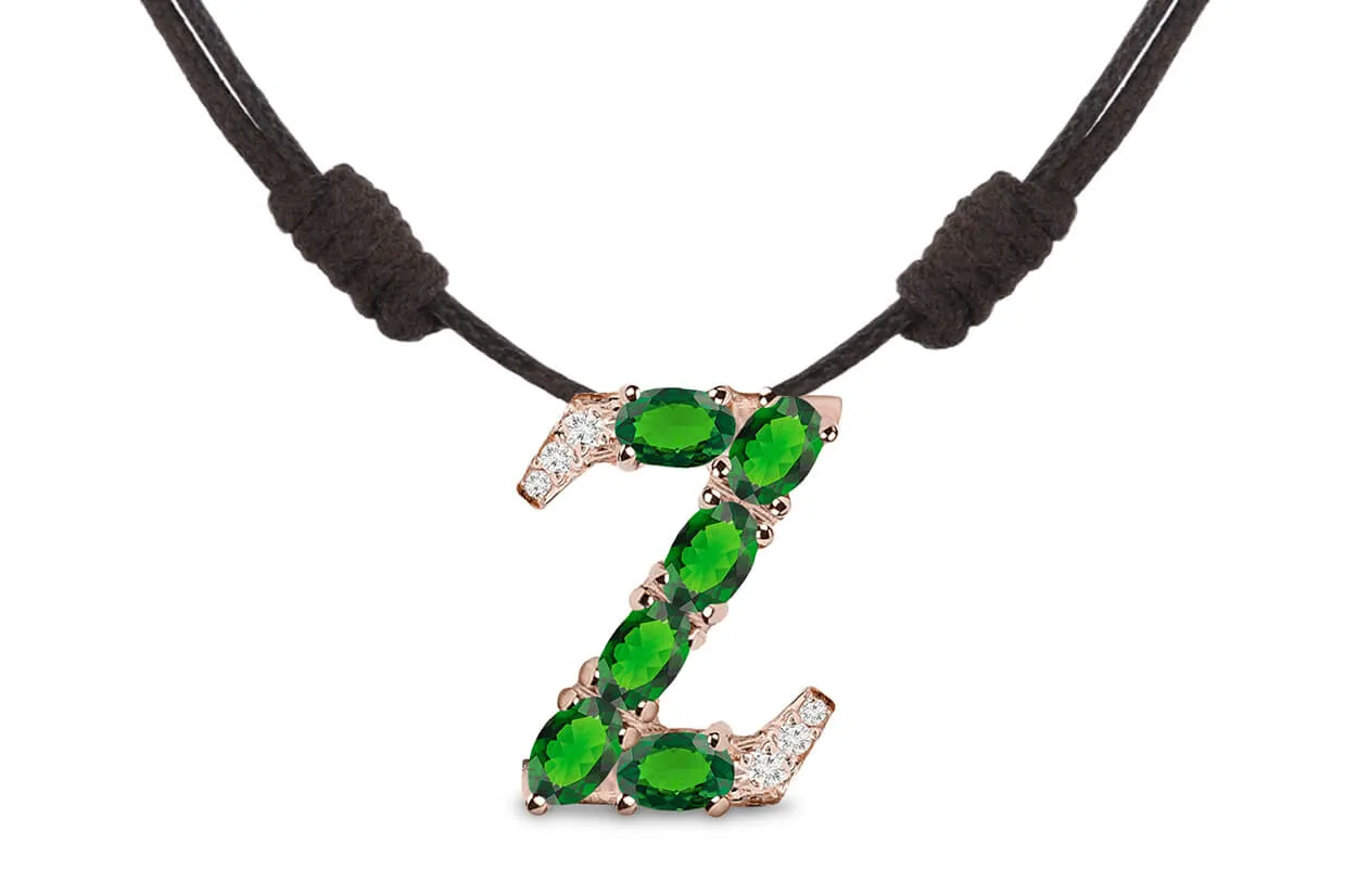 Pendant Letter Z Initial 18kt Gold