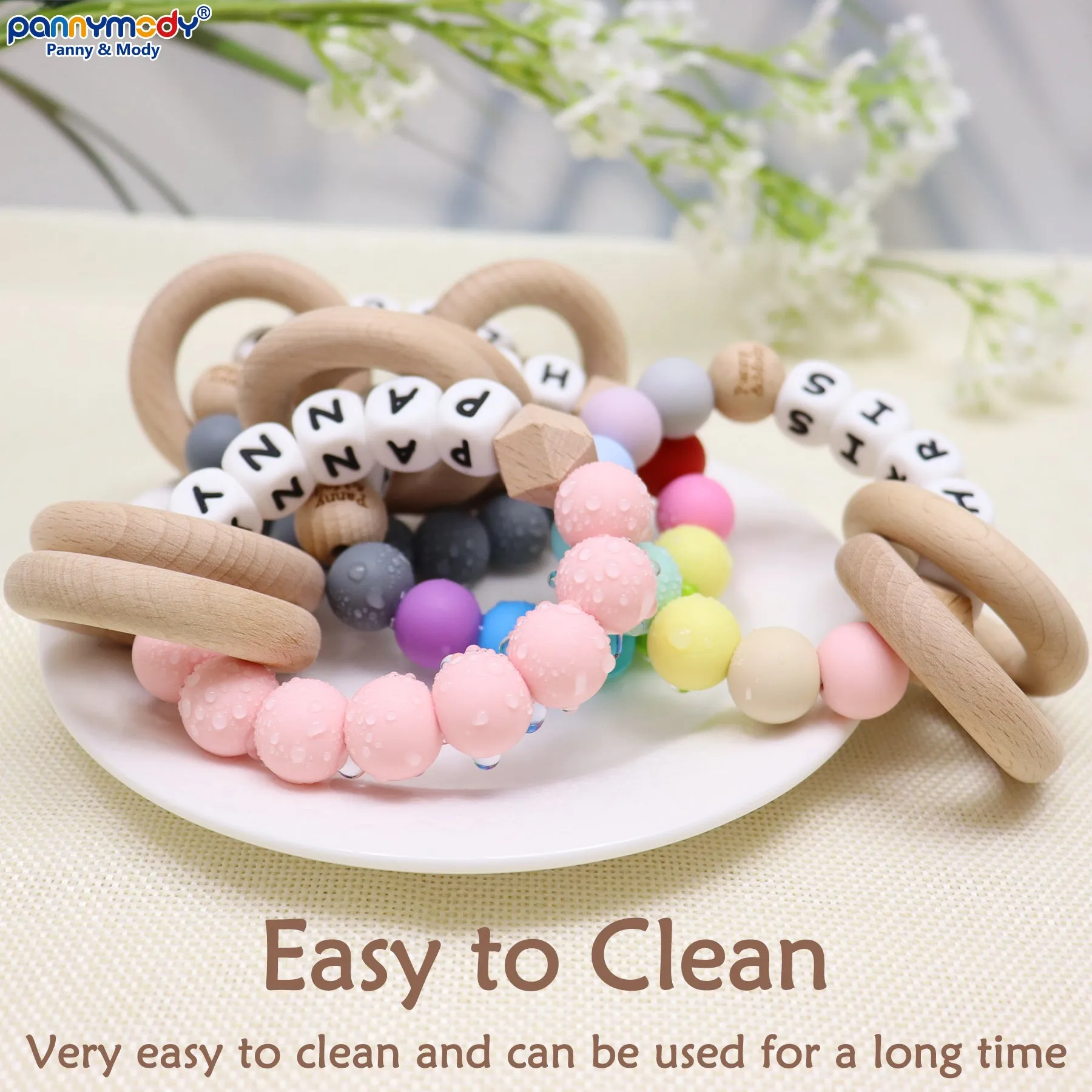 Personalize a Rattle Teether Ring
