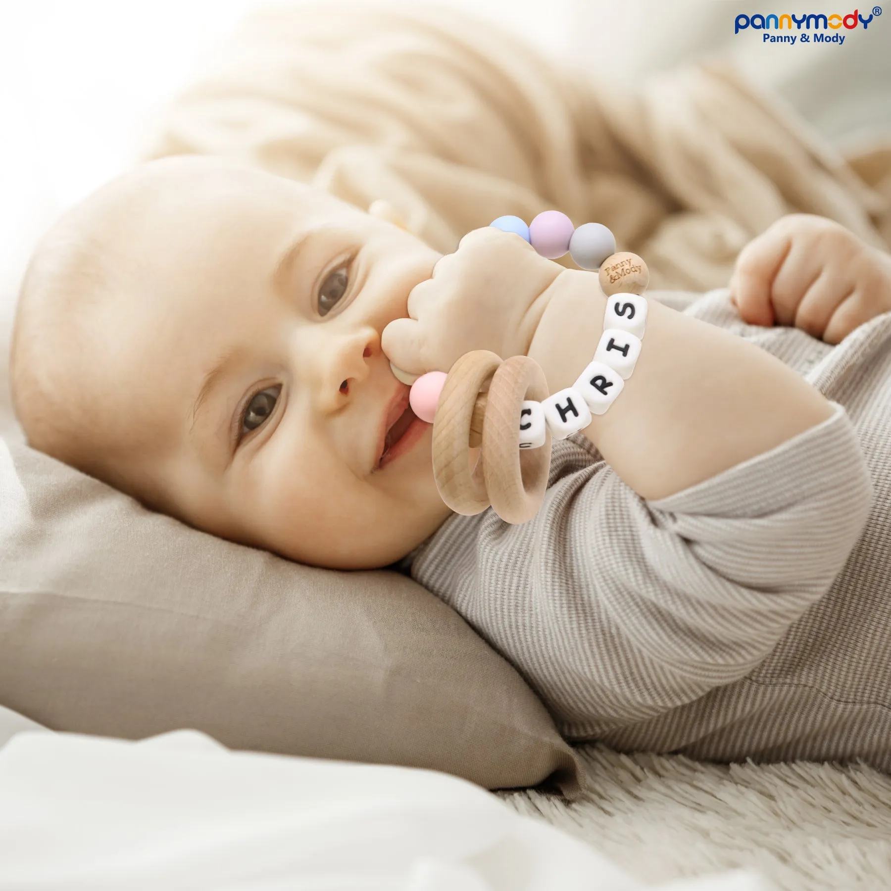 Personalize a Rattle Teether Ring