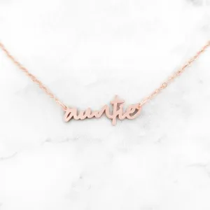 Personalized Auntie Necklace