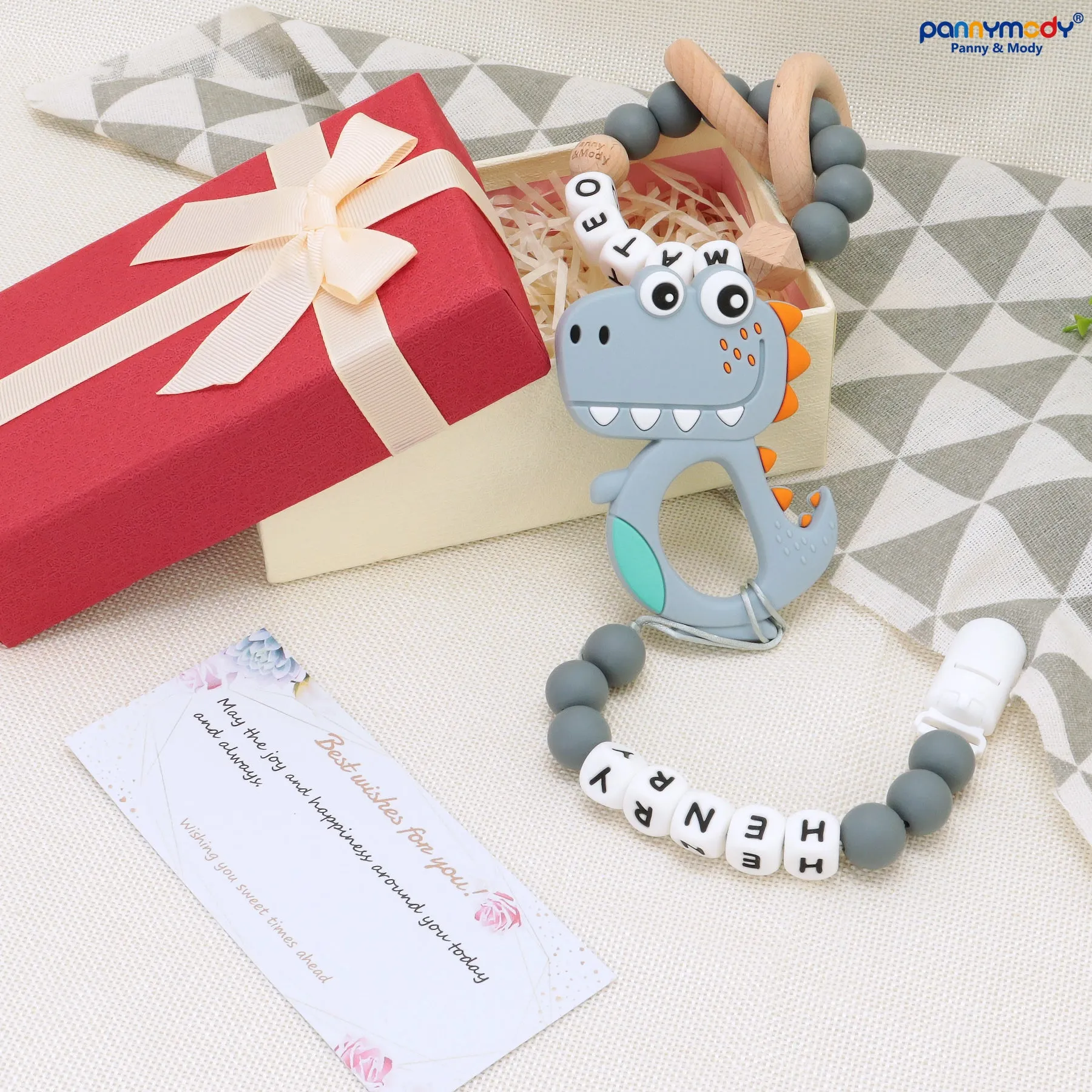 Personalized Baby Gift Sets - Dinosaur