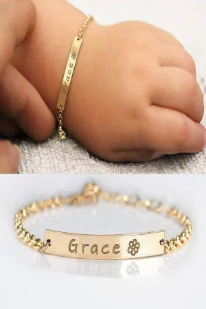 Personalized Baby Name Bracelet