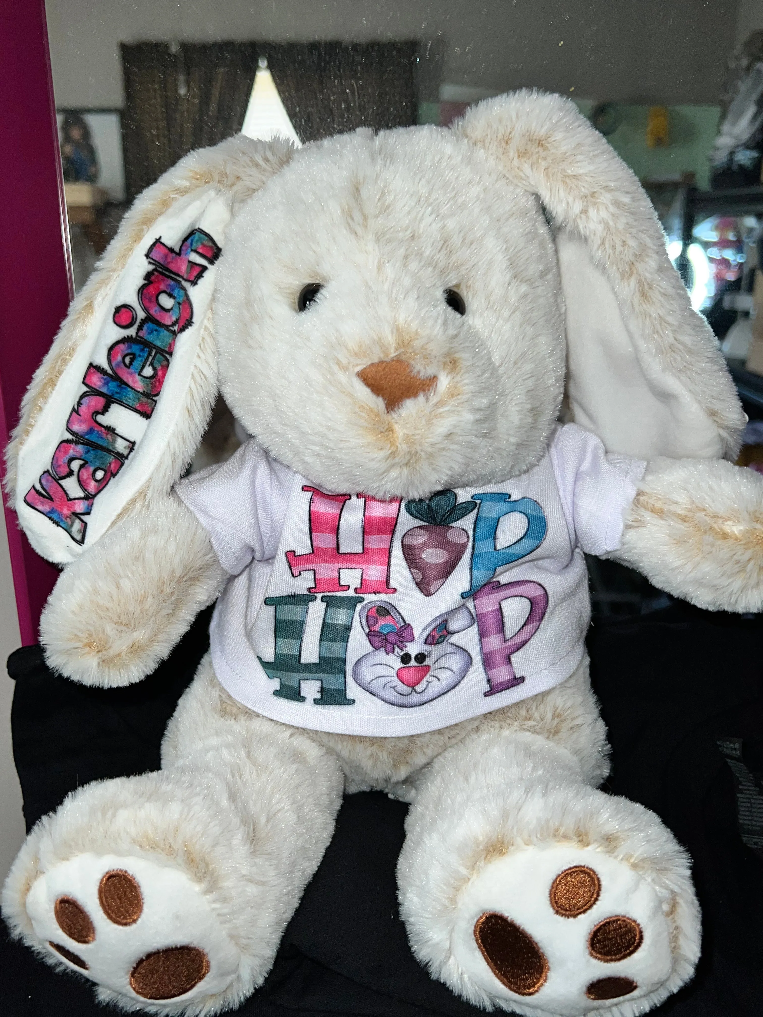 Personalized Birth announcement Bunny