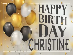 Personalized Happy Birthday Sign