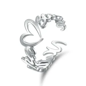 Personalized Name Ring With Heart