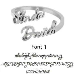 Personalized Name Ring