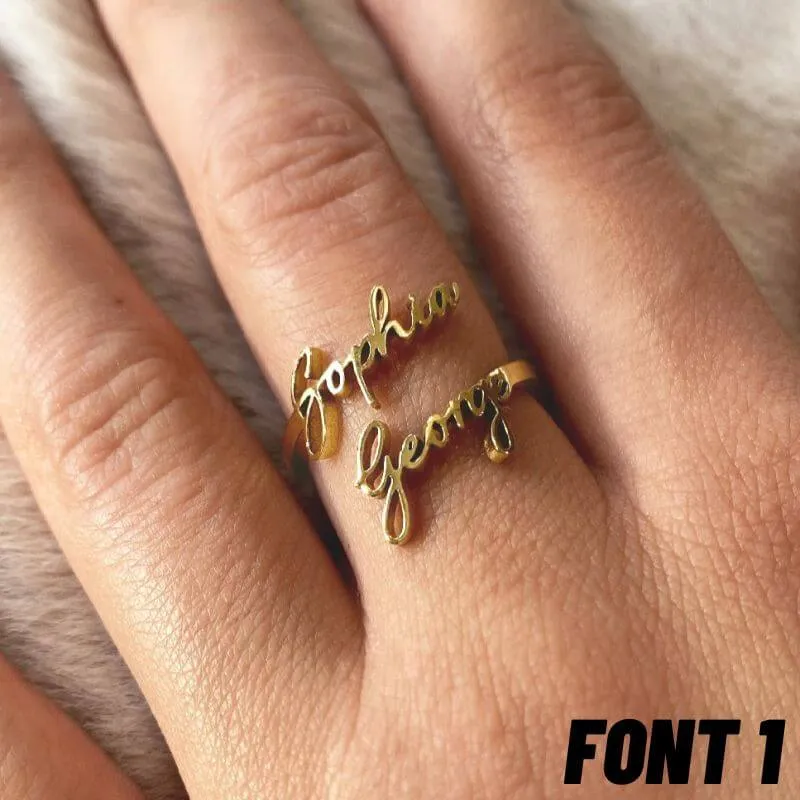 Personalized Name Ring