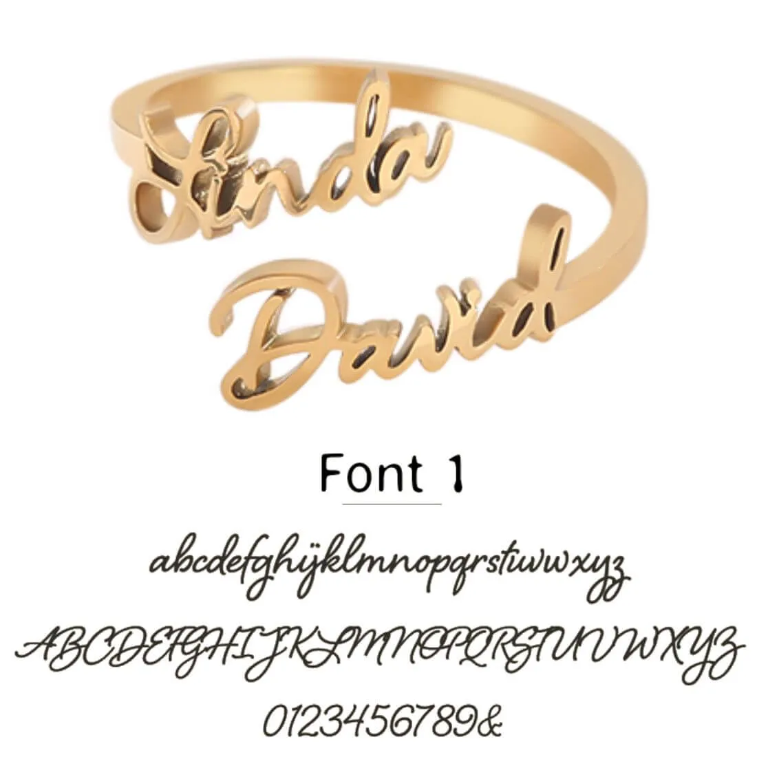 Personalized Name Ring