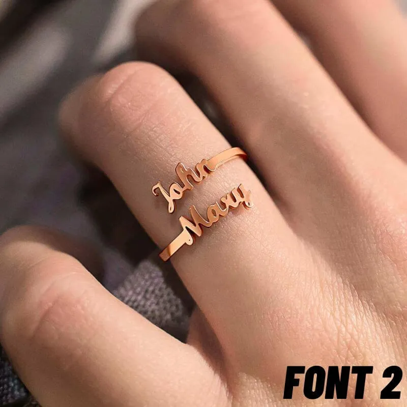 Personalized Name Ring