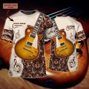 Personalized Name - Tshirt - Guitar Bass