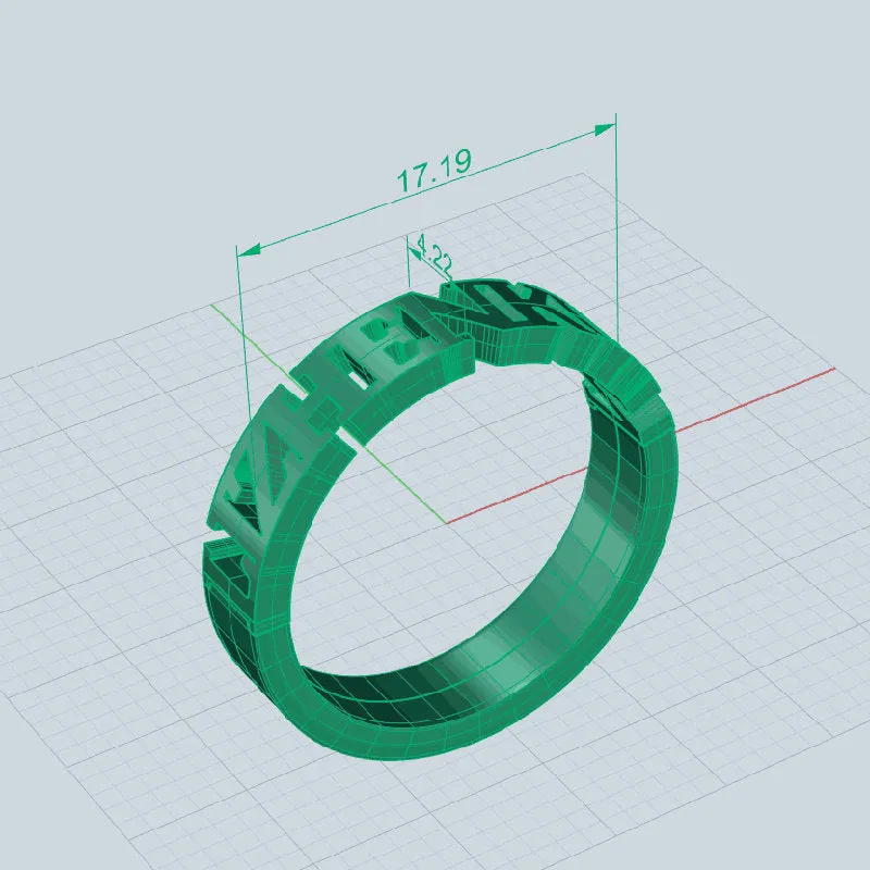 Personalized Name Wedding Ring