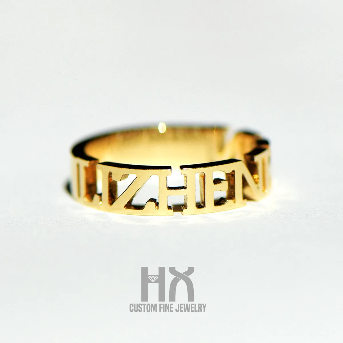 Personalized Name Wedding Ring