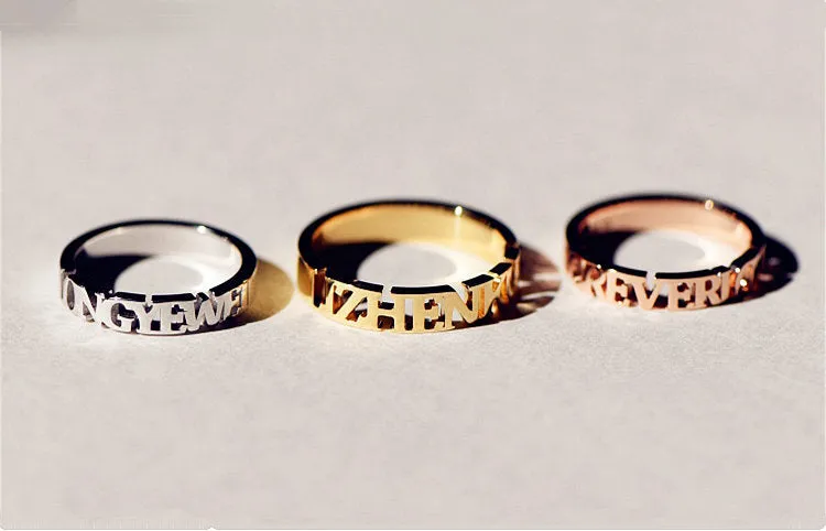 Personalized Name Wedding Ring