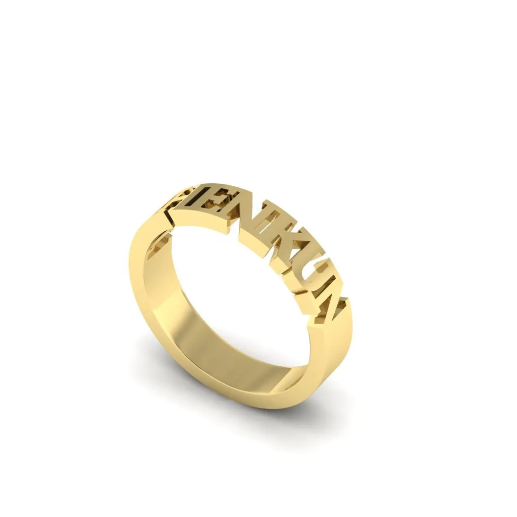 Personalized Name Wedding Ring