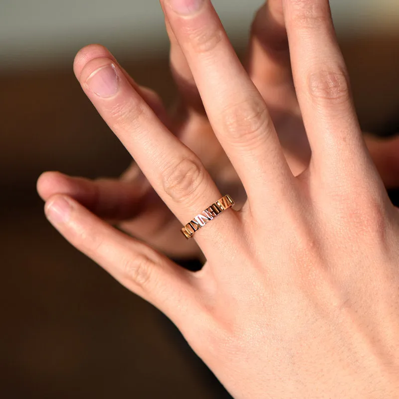 Personalized Name Wedding Ring