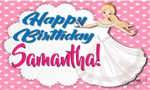 Personalized Princess Birthday Banner