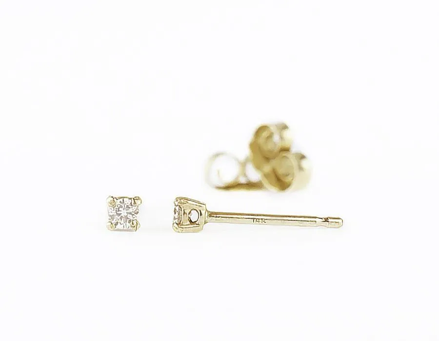Petite Diamond Stud Earrings