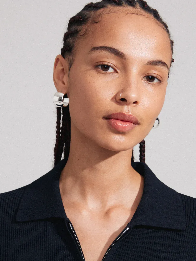 PILGRIM Talulla Ultra Wide Hoop Earrings