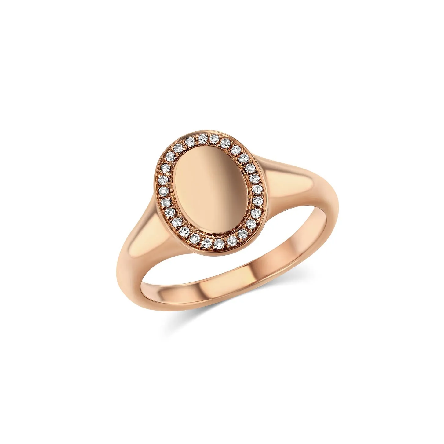 Pinky Initial Signet Ring
