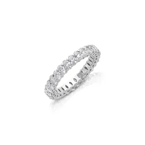 Platinum Oval Eternity Band