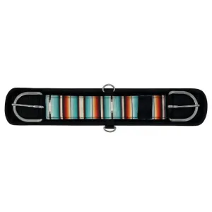Pony Size Teal Serape Neoprene Bottom Girth/Cinch