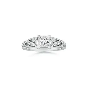Princess Diamond Solitaire Engagement Ring