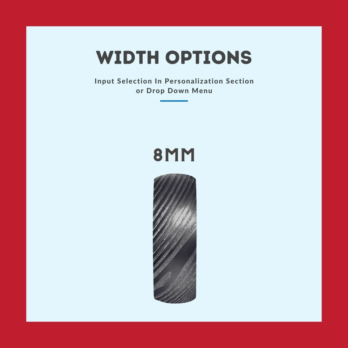 RINALDI | Iron Wood, Gunmetal Damascus Steel Ring, Domed