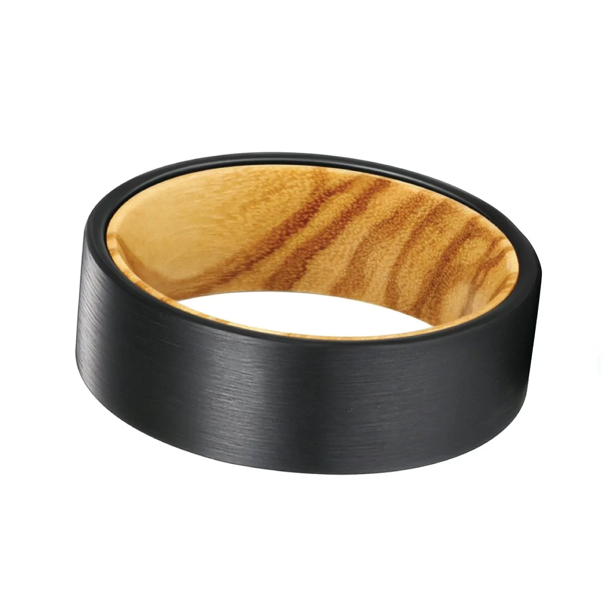 RISING | Olive Wood, Black Flat Brushed Tungsten