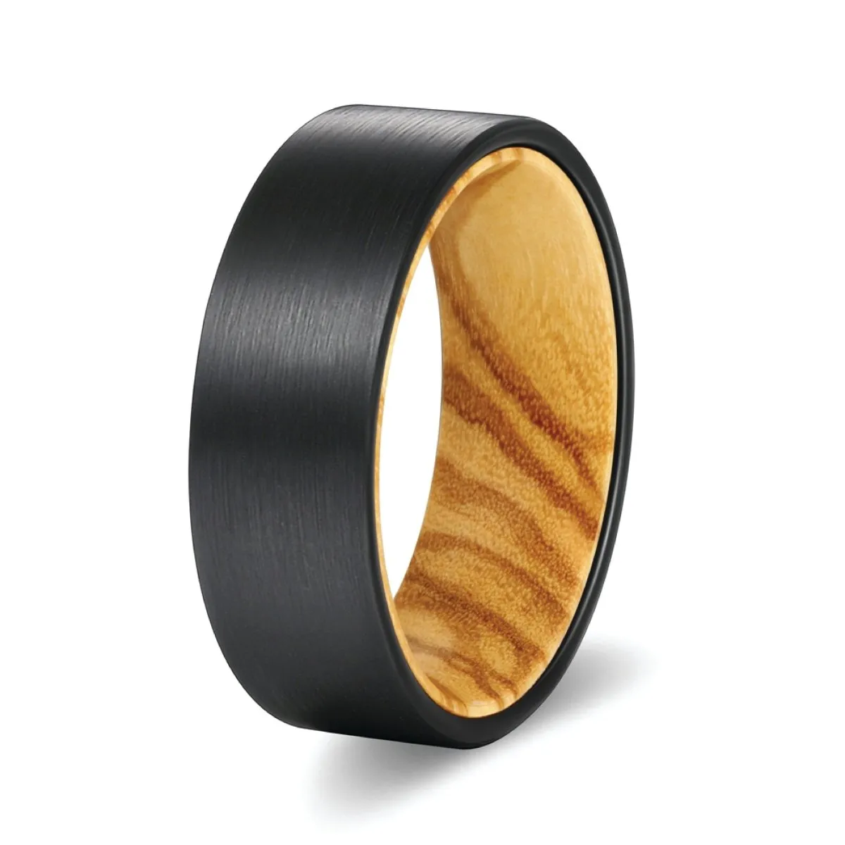 RISING | Olive Wood, Black Flat Brushed Tungsten