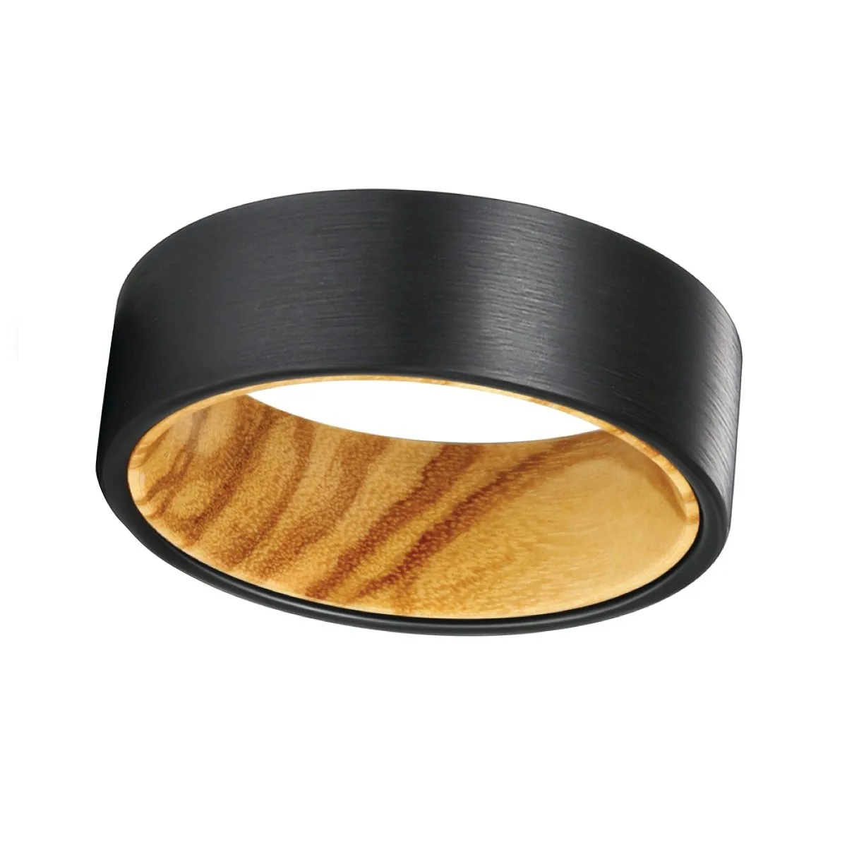 RISING | Olive Wood, Black Flat Brushed Tungsten