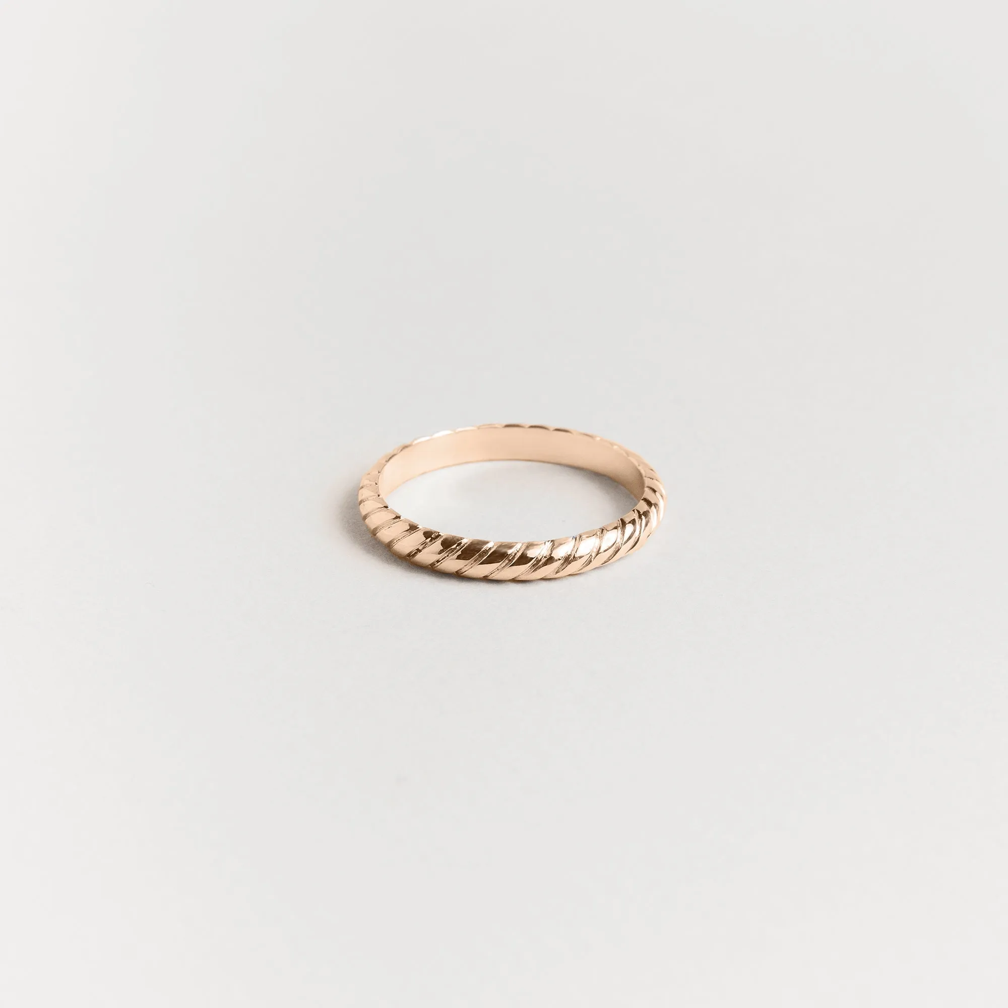 Rope Band Ring, 3mm