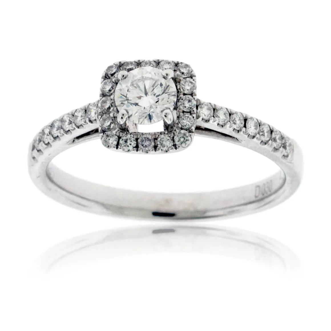 Round Cut Diamond Engagement Ring
