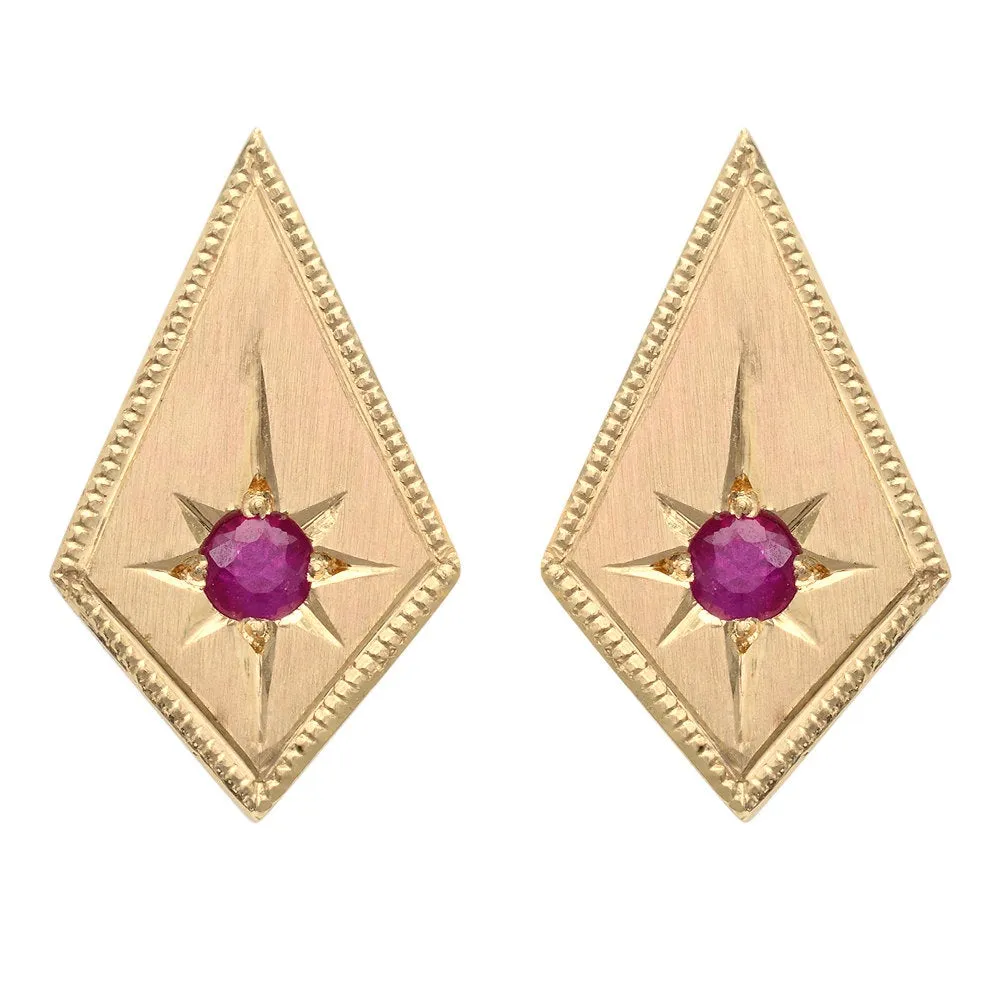 Ruby Kite Earrings